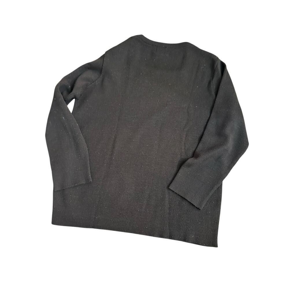 Bonnie Lee By Leroy Women's Black poodle dog Pullover Sweater Size 40 - Picture 7 of 7